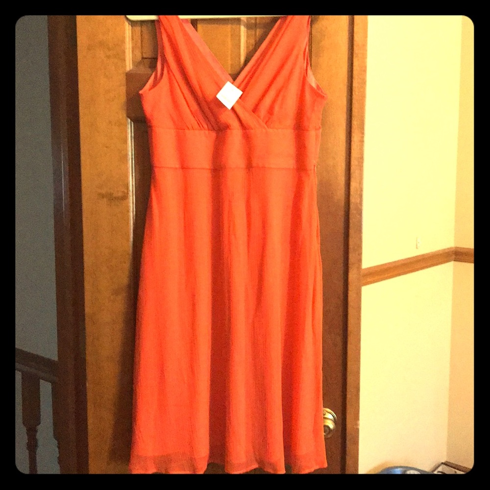J Crew Orange Dress NWT